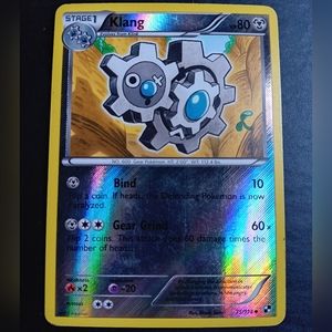 Klang Pokemon Card - BW Black and White Base Set - 75/114 Uncommon Reverse Holo
